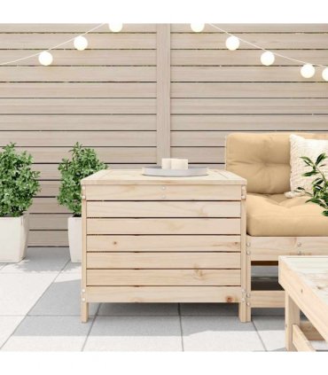 vidaXL Garden Footstool | Natural Pine | Solid Pine Wood | Standard | Modula — Colour: untreated pinewood, Model: tall footstool