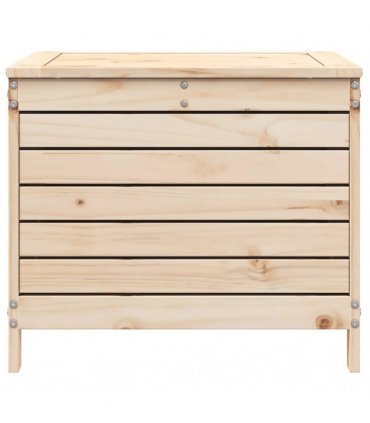 vidaXL Garden Footstool | Natural Pine | Solid Pine Wood | Standard | Modula — Colour: untreated pinewood, Model: tall footstool