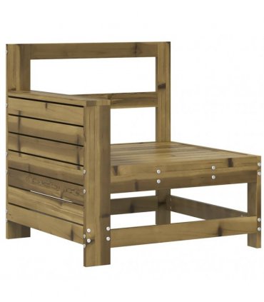 vidaXL Garden Sofa | Impregnated Wood Pine | 69x62x70.5 cm | Modula — Colour: untreated impregnated pinewood, Model: corner sofa