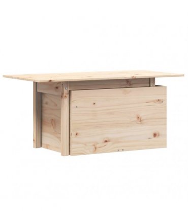vidaXL Garden Table 100x50x75 cm Solid Wood Pine — Colour: untreated pinewood