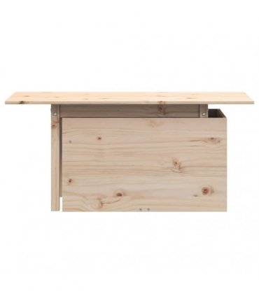 vidaXL Garden Table 100x50x75 cm Solid Wood Pine — Colour: untreated pinewood