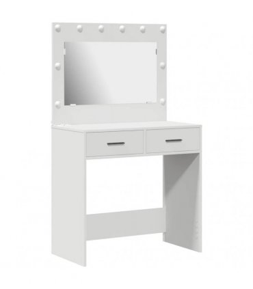 vidaXL Dressing Table White 78.5 x 41 x 135 cm Engineered Wood — V0672061268