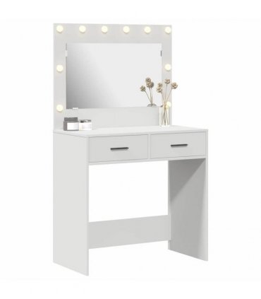 vidaXL Dressing Table White 78.5 x 41 x 135 cm Engineered Wood — V0672061268