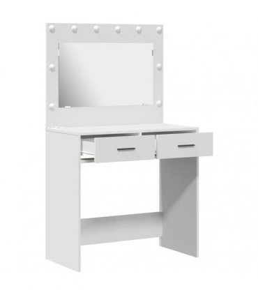 vidaXL Dressing Table White 78.5 x 41 x 135 cm Engineered Wood — V0672061268