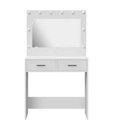 vidaXL Dressing Table White 78.5 x 41 x 135 cm Engineered Wood — V0672061268