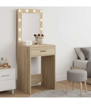 vidaXL Dressing Table Sonoma Oak 50 x 41 x 135 cm Engineered Wood