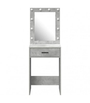 vidaXL Dressing Table Concrete Grey 50 x 41 x 135 cm Engineered Wood