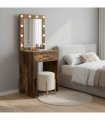 vidaXL Dressing Table Smoked Oak 50 x 41 x 135 cm Engineered Wood