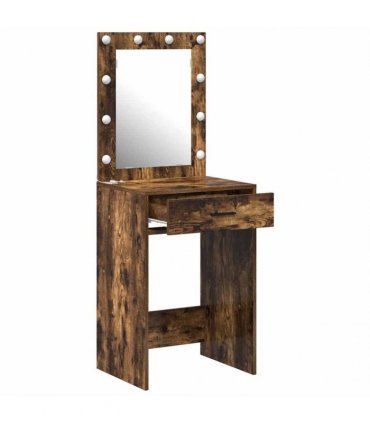 vidaXL Dressing Table Smoked Oak 50 x 41 x 135 cm Engineered Wood