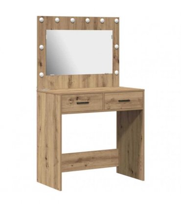 vidaXL Dressing Table Artisan Oak 78.5 x 41 x 135 cm Engineered Wood