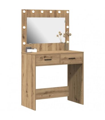 vidaXL Dressing Table Artisan Oak 78.5 x 41 x 135 cm Engineered Wood