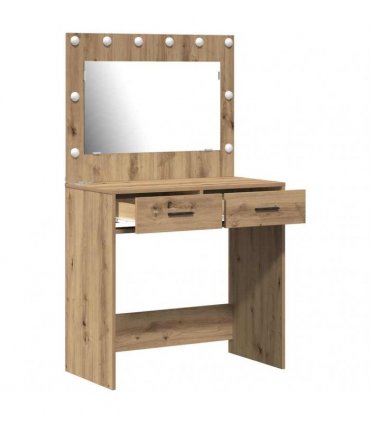 vidaXL Dressing Table Artisan Oak 78.5 x 41 x 135 cm Engineered Wood