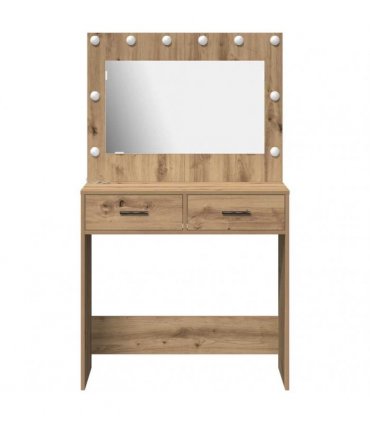 vidaXL Dressing Table Artisan Oak 78.5 x 41 x 135 cm Engineered Wood