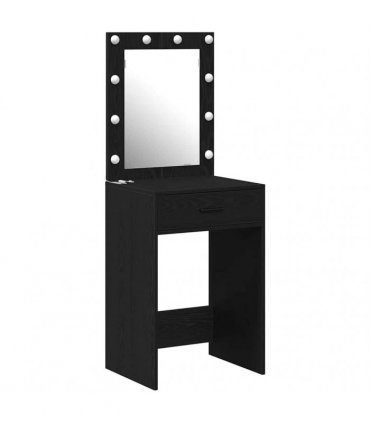 vidaXL Dressing Table Black Oak 50 x 41 x 135 cm Engineered Wood