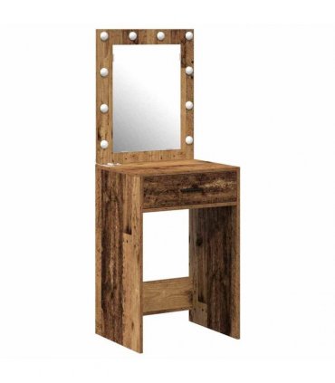 vidaXL Dressing Table Old Wood 50 x 41 x 135 cm Engineered Wood