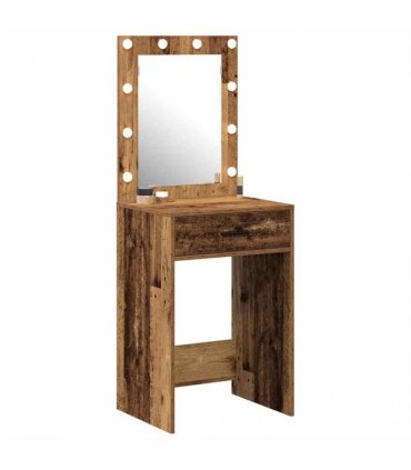 vidaXL Dressing Table Old Wood 50 x 41 x 135 cm Engineered Wood