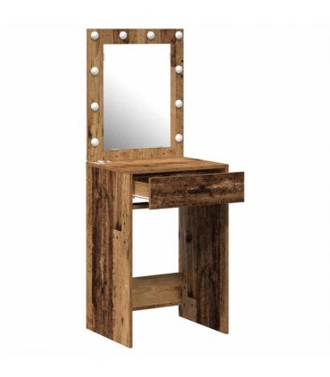 vidaXL Dressing Table Old Wood 50 x 41 x 135 cm Engineered Wood