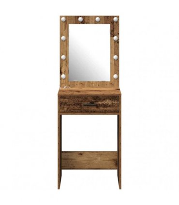vidaXL Dressing Table Old Wood 50 x 41 x 135 cm Engineered Wood