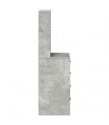 vidaXL Highboard Concrete grey 40 x 41 x 135 cm Engineered wood