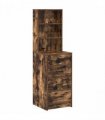 vidaXL Highboard Smoked oak 40 x 41 x 135 cm Engineered wood