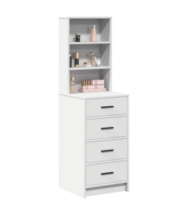 vidaXL Highboard with Drawer White 40 x 41 x 135 cm Engineered wood