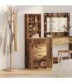 vidaXL Highboard with Drawer Old wood 40 x 41 x 135 cm Engineered wood