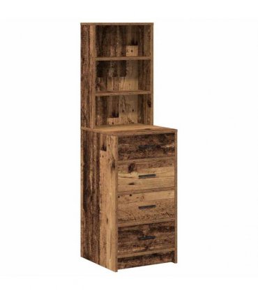 vidaXL Highboard with Drawer Old wood 40 x 41 x 135 cm Engineered wood