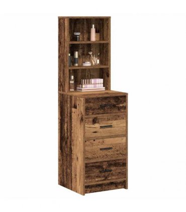 vidaXL Highboard with Drawer Old wood 40 x 41 x 135 cm Engineered wood