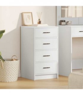 vidaXL Sideboard with Drawer White 40 x 41 x 75 cm Engineered wood