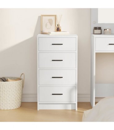vidaXL Sideboard with Drawer White 40 x 41 x 75 cm Engineered wood