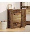 vidaXL Sideboard with Drawer Old wood 40 x 41 x 75 cm Engineered wood