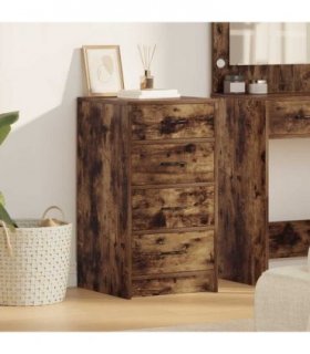vidaXL Sideboard Smoked oak 40 x 41 x 75 cm Engineered wood