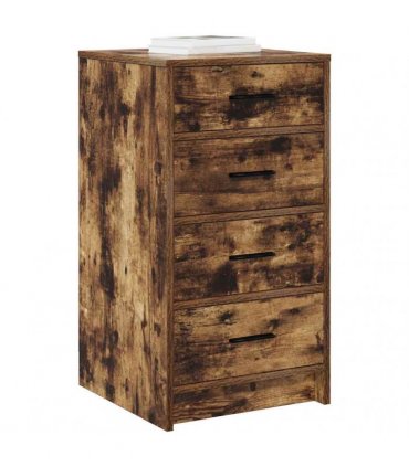 vidaXL Sideboard Smoked oak 40 x 41 x 75 cm Engineered wood