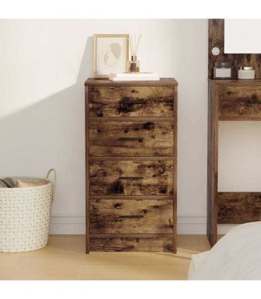 vidaXL Sideboard Smoked oak 40 x 41 x 75 cm Engineered wood