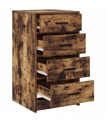 vidaXL Sideboard Smoked oak 40 x 41 x 75 cm Engineered wood