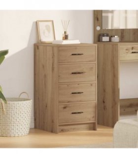 vidaXL Sideboard Artisan oak 40 x 41 x 75 cm Engineered wood