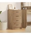 vidaXL Sideboard Artisan oak 40 x 41 x 75 cm Engineered wood