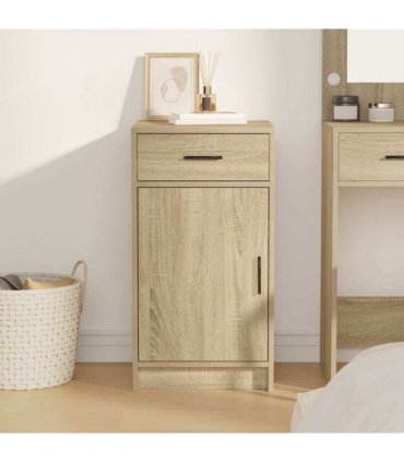 vidaXL Sideboard Sonoma Oak 40 x 40.5 x 75 cm Engineered wood