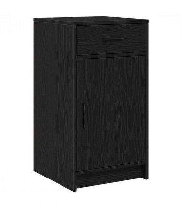 vidaXL Sideboard Black Oak 40 x 40.5 x 75 cm Engineered wood