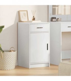 vidaXL Sideboard with Drawer White 40 x 40.5 x 75 cm Engineered wood