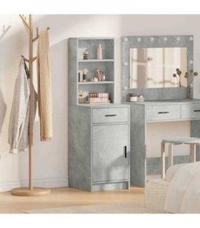 vidaXL Highboard Concrete Grey 40 x 40.5 x 135 cm Engineered Wood
