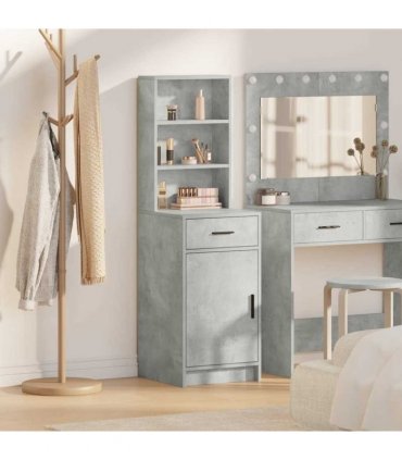 vidaXL Highboard Concrete Grey 40 x 40.5 x 135 cm Engineered Wood