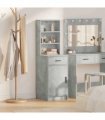 vidaXL Highboard Concrete Grey 40 x 40.5 x 135 cm Engineered Wood