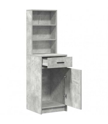 vidaXL Highboard Concrete Grey 40 x 40.5 x 135 cm Engineered Wood