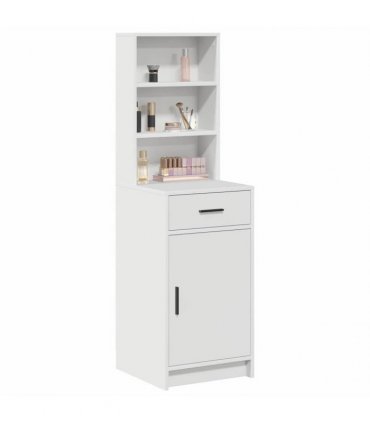 vidaXL Highboard with Drawer White 40 x 40.5 x 135 cm Engineered Wood