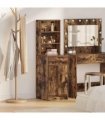 vidaXL Highboard Smoked Oak 40 x 40.5 x 135 cm Engineered Wood