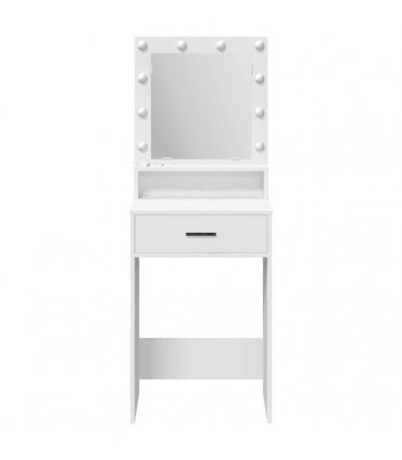 vidaXL Dressing Table White 50 x 41 x 135 cm Engineered Wood — V0672061315