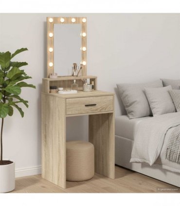 vidaXL Dressing Table Sonoma Oak 50 x 41 x 135 cm Engineered Wood — V0672061316