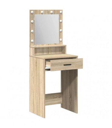 vidaXL Dressing Table Sonoma Oak 50 x 41 x 135 cm Engineered Wood — V0672061316