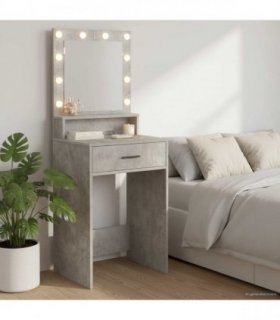 vidaXL Dressing Table Concrete Grey 50 x 41 x 135 cm Engineered Wood — V0672061325